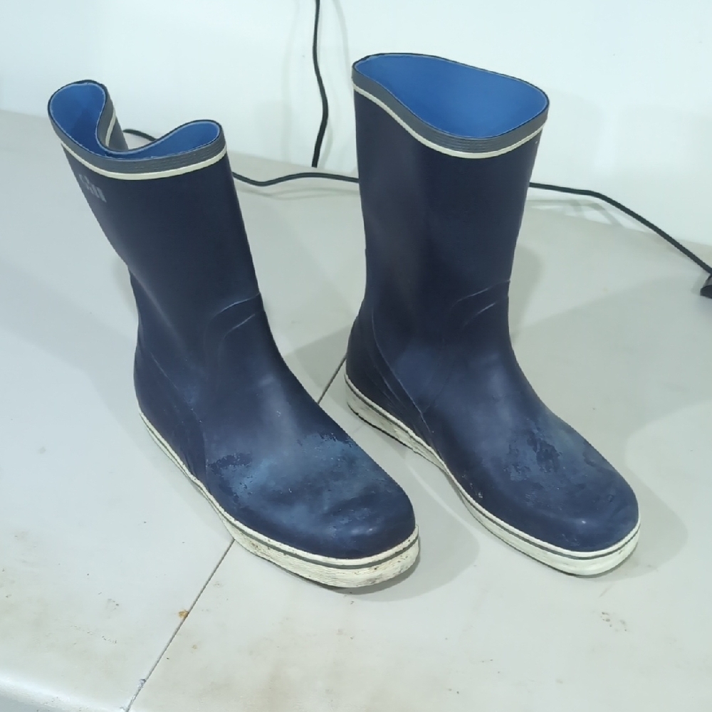 Men's Navy Blue Boat Shoes